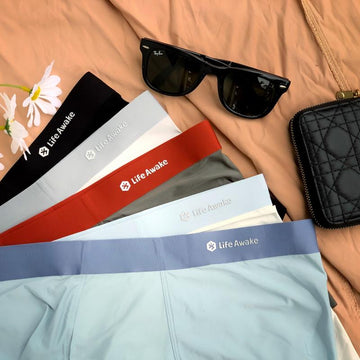 Life Awake Men's Boxer Briefs Made of Premium Ice Silk Fabric | BS-31