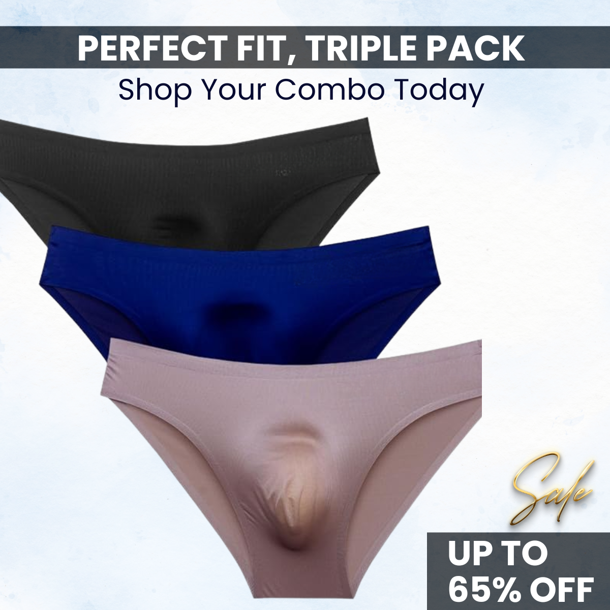 3pcs Mens Thin Style Briefs