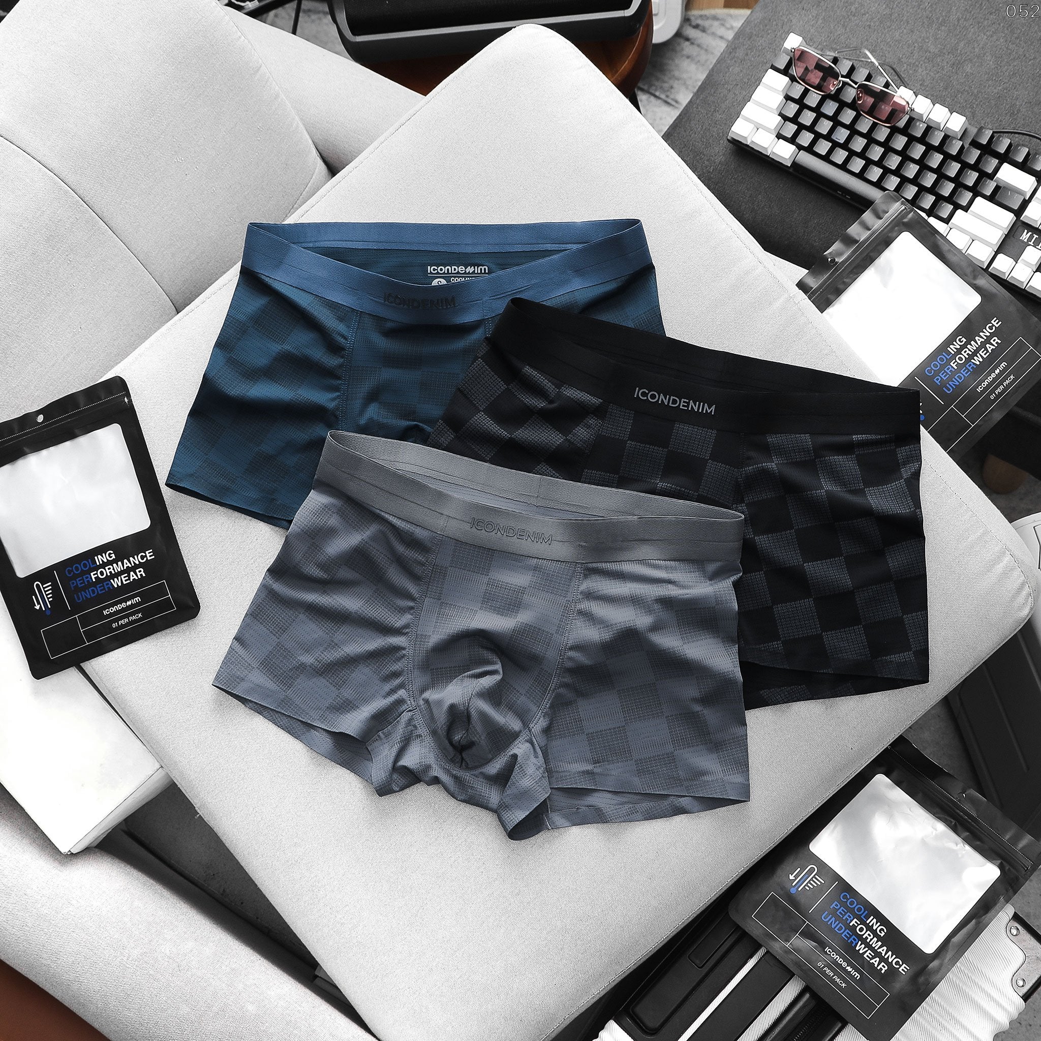 SkinEase Denim Pattern Men's Boxer Shorts | BS-38