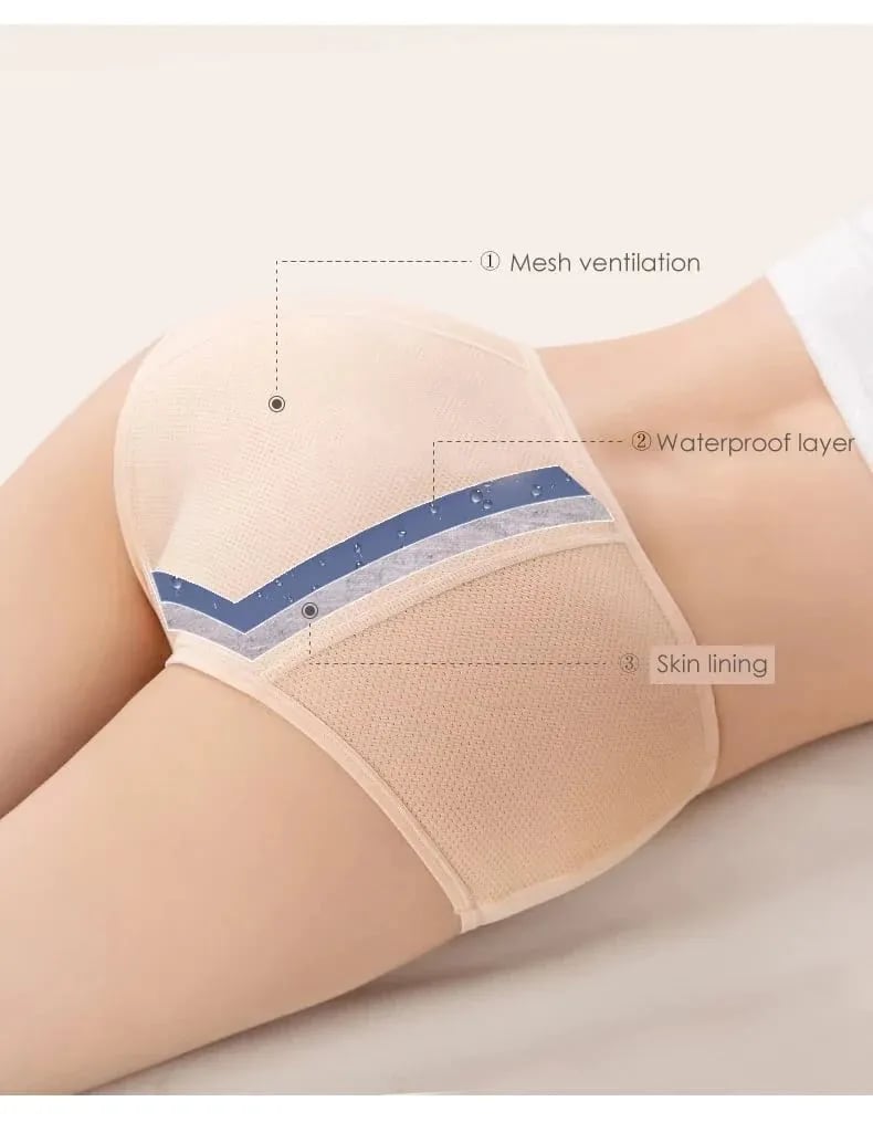 Silky Cool Antibacterial Cooling Cotton Panties-Pack Of 6