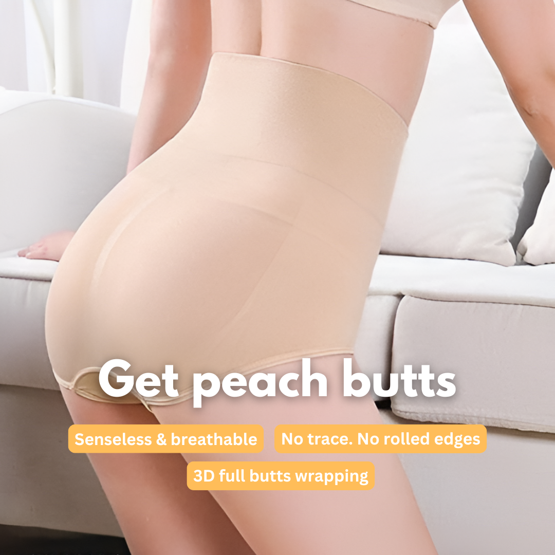 Womens High waisted Tummy Tucking Seamless Underwear (Pack of 6)