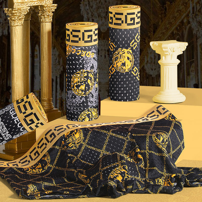 Men's Luxury Style Golden Print Boxers (Pack Of 9) Gift Box