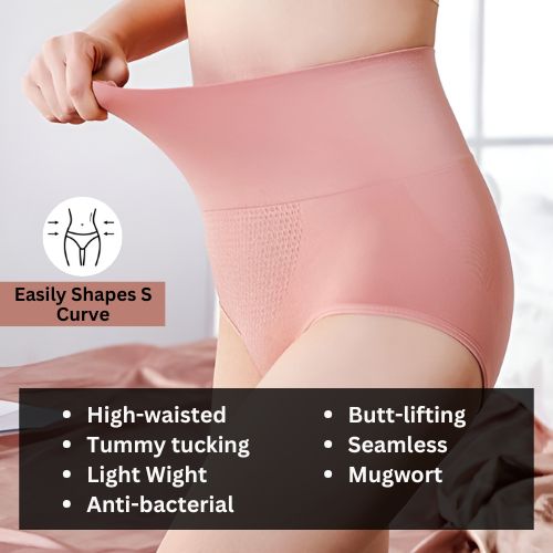 Womens High waisted Tummy Tucking Seamless Underwear (Pack of 6)
