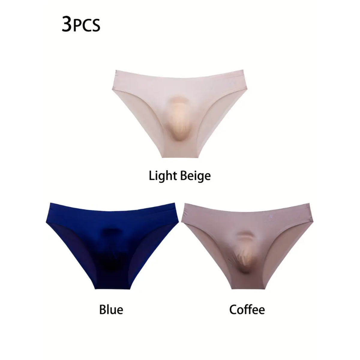 3pcs Mens Thin Style Briefs