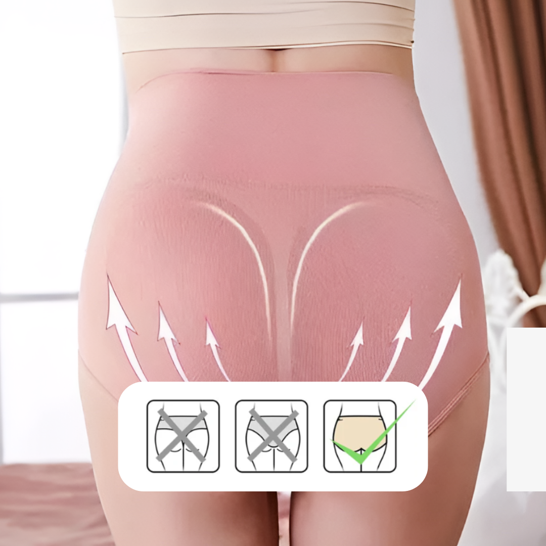 Womens High waisted Tummy Tucking Seamless Underwear (Pack of 6)