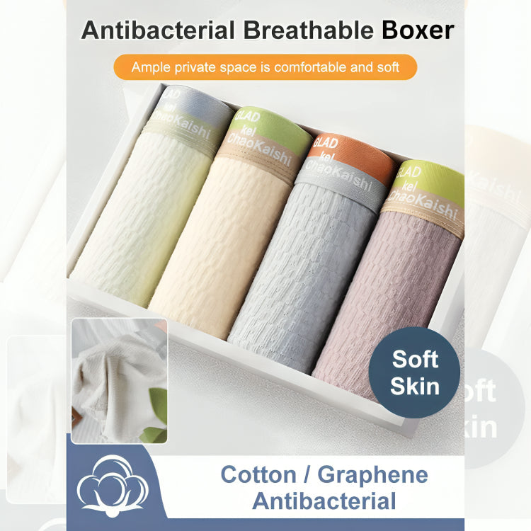 Pack of 6 Men's HygienePro Boxers – Antimicrobial Breathable Underwear
