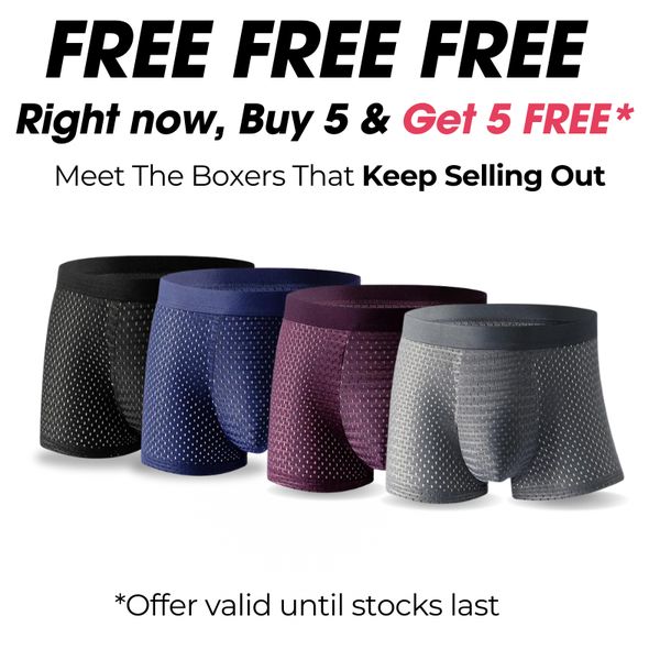 Breathe Bamboo Underwear ( BUY 5 & GET 5 FREE)