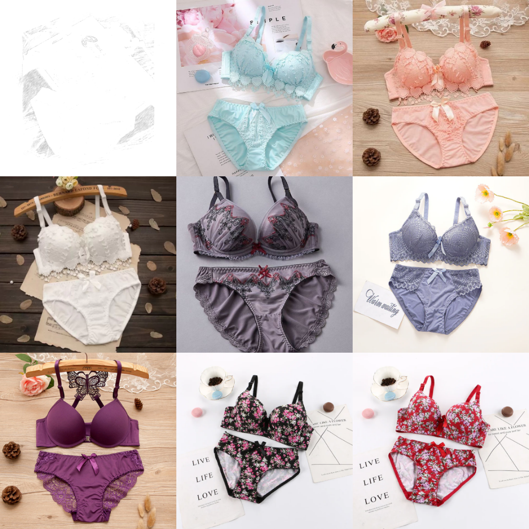 Combo Of 8 Bra & panties Set | BP-01