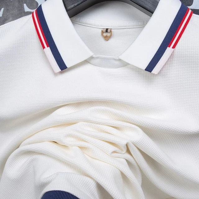 White Imported Full Sleeve Polo T-Shirt | PT-01