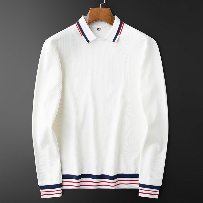 White Imported Full Sleeve Polo T-Shirt | PT-01