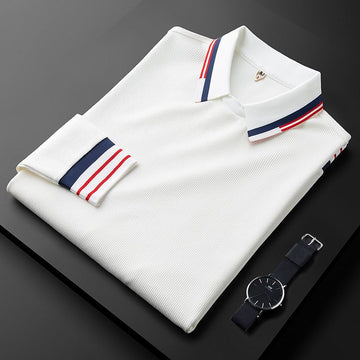 White Imported Full Sleeve Polo T-Shirt | PT-01